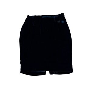 Marion Digney New York Black Velvet Skirt Business Career Party Fitted